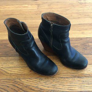 KORK-EASE Michelle Wedge Bootie in Black Size 8 M